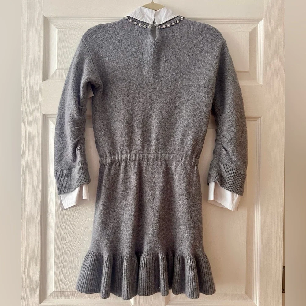 Cinq à Sept
Imitation Pearl Necklace Detail Long Sleeve
Layered Sweater Dress - Picture 5 of 10